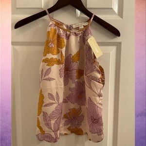 Monteau Floral Printed Sleeveless Top - NWT - Medium